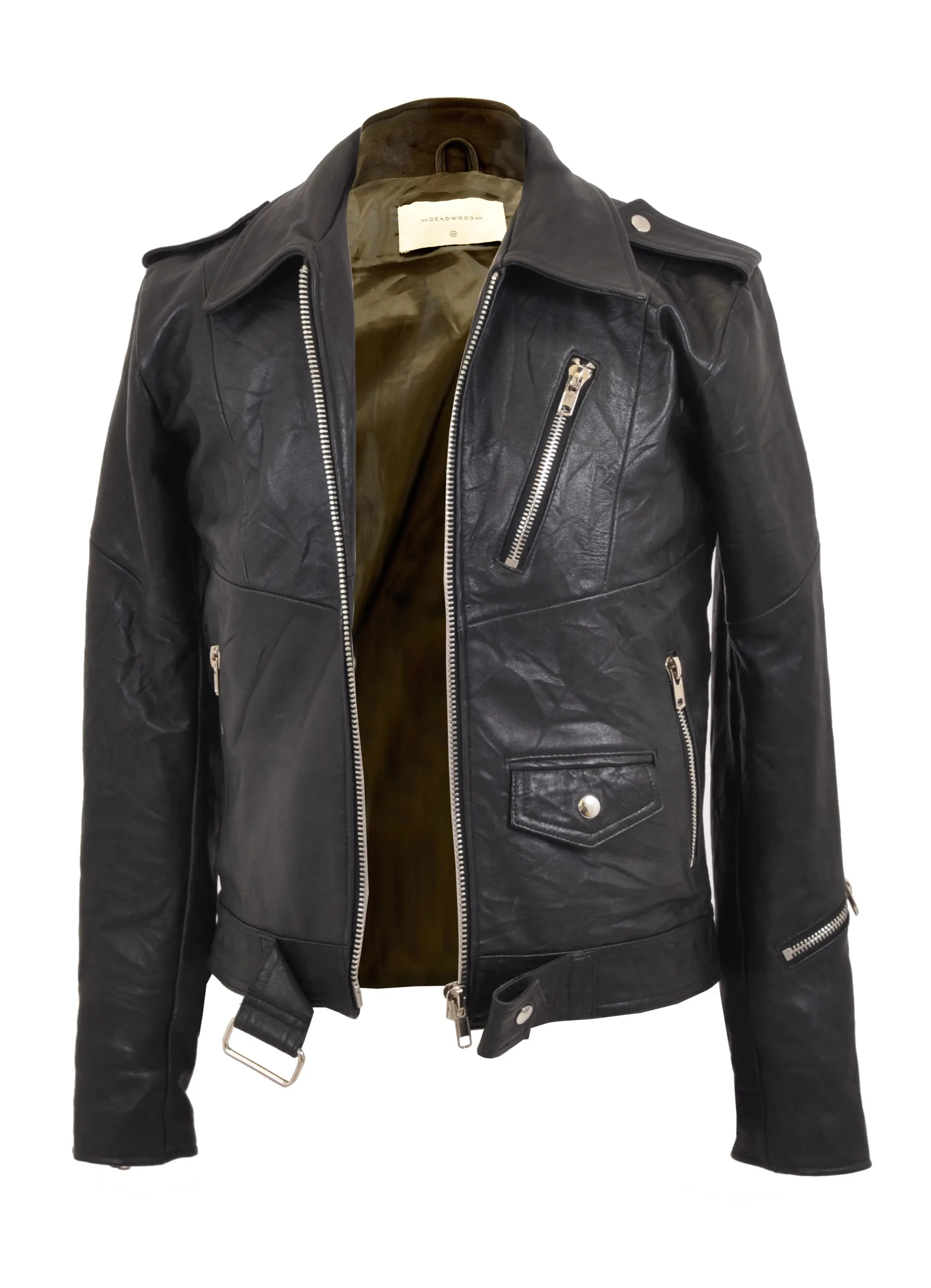 100% Recycled Leather Biker Jackets