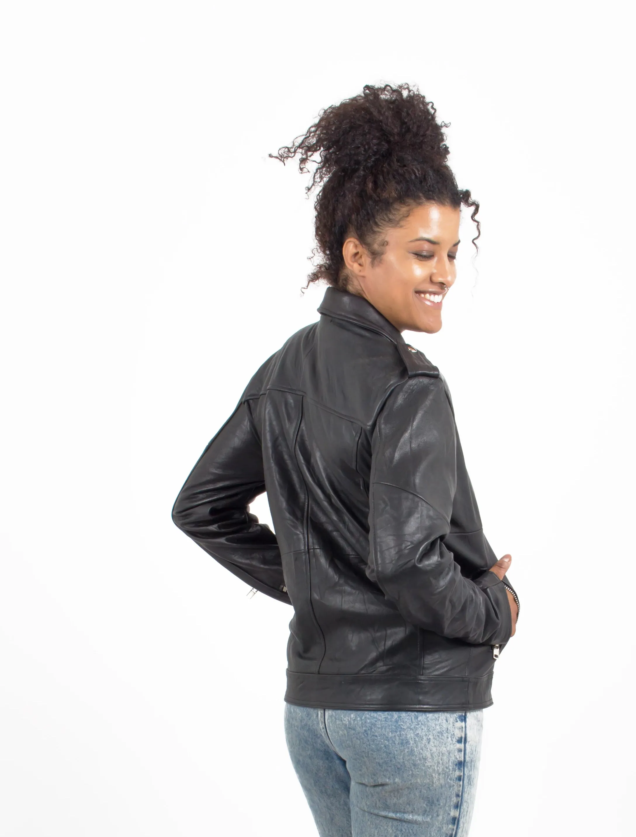 100% Recycled Leather Biker Jackets