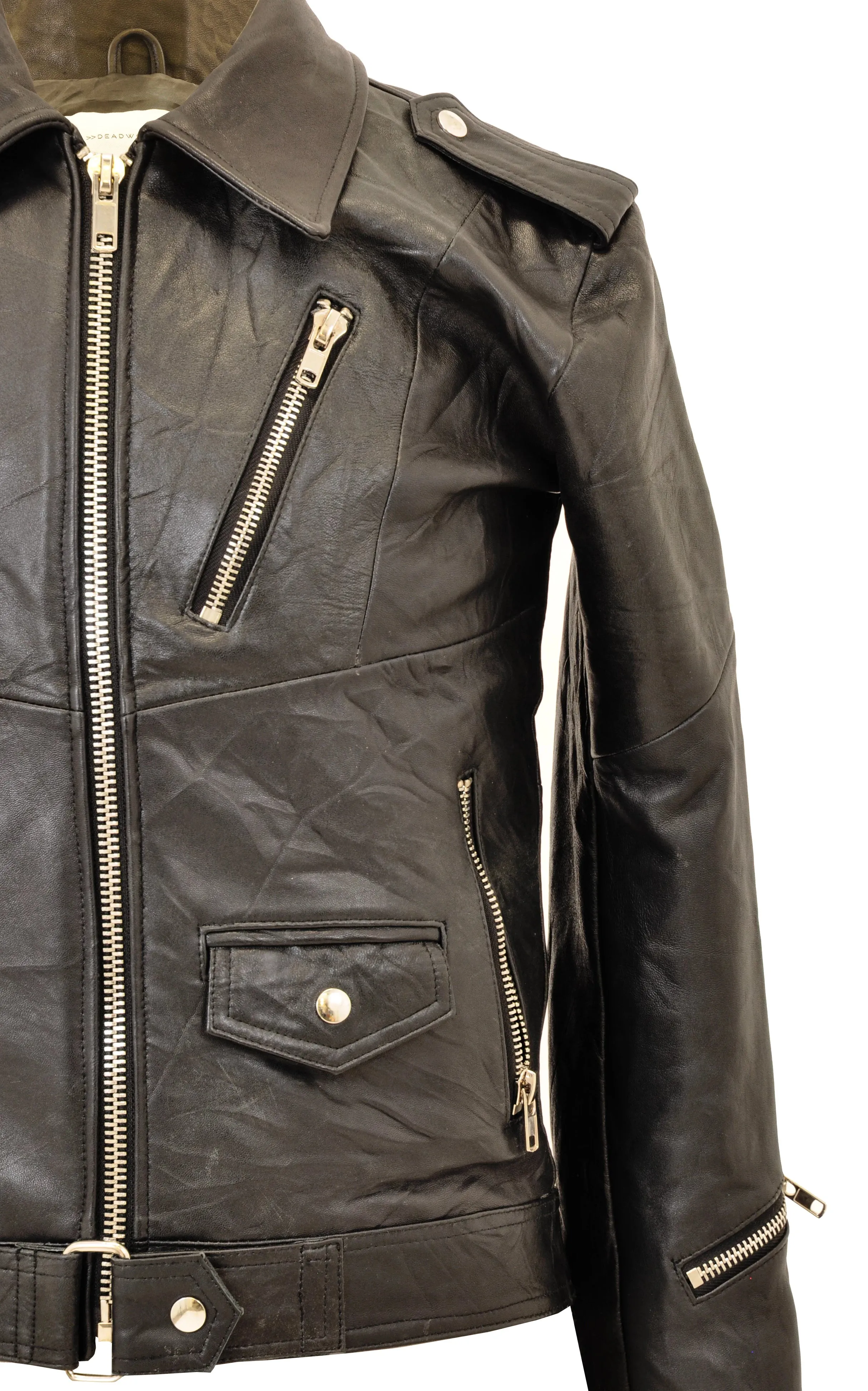 100% Recycled Leather Biker Jackets