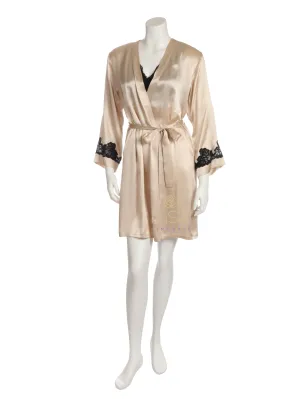 4399-M200 Morgan Silk Short Robe