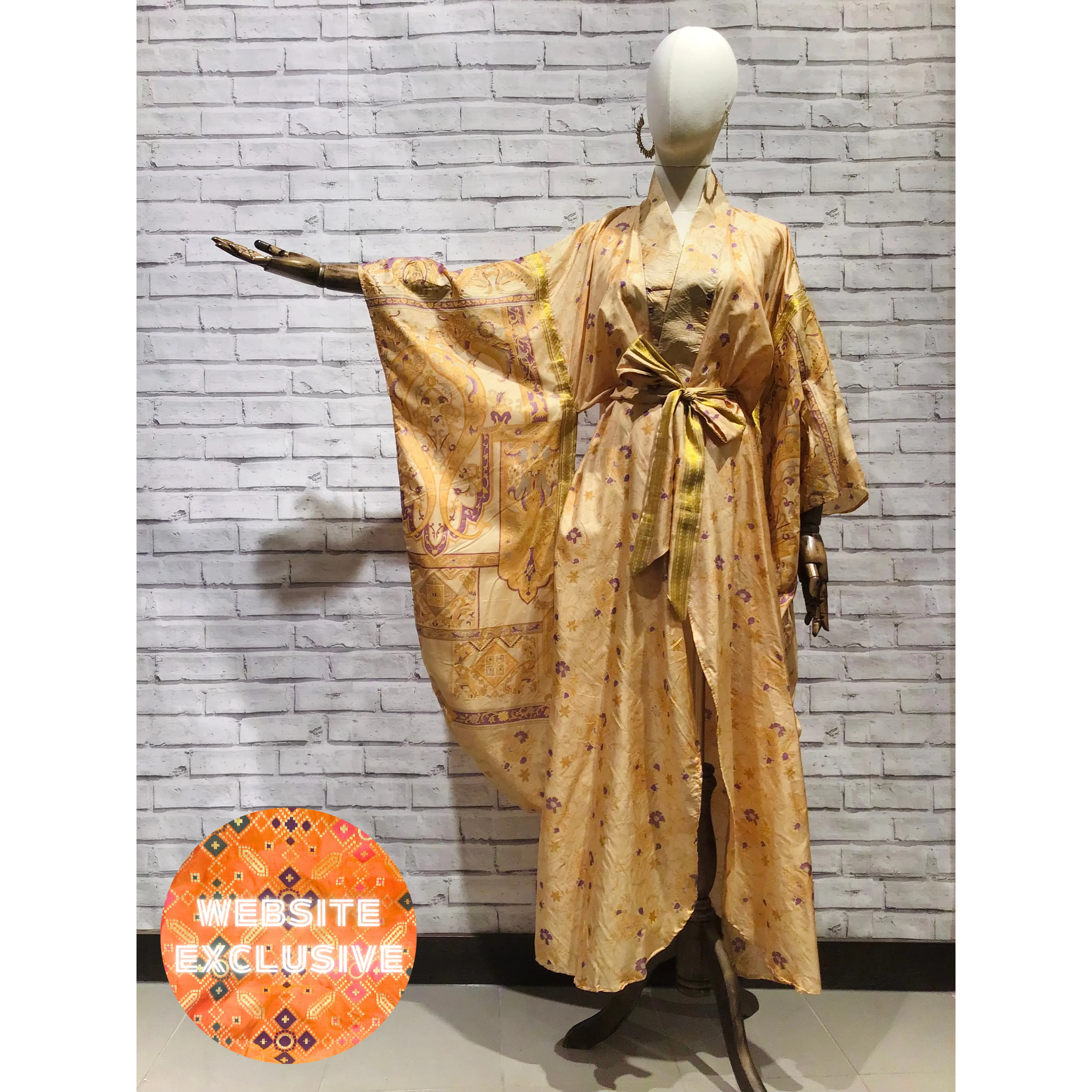 Art Deco Goddess Silk Kimono