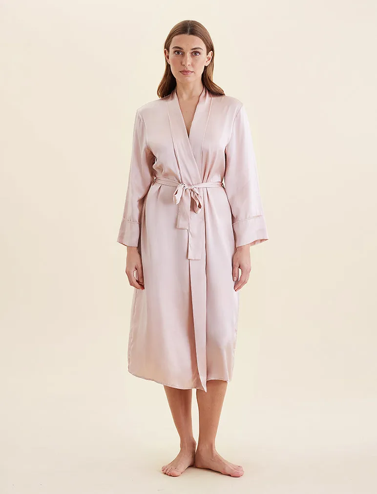 Audrey Washable Silk Long Robe