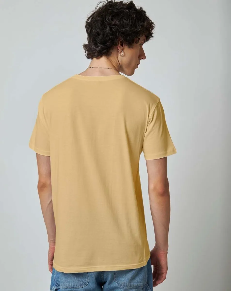 Baby Beige Plain T-Shirt - Unisex Comfort Fit