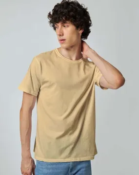 Baby Beige Plain T-Shirt - Unisex Comfort Fit