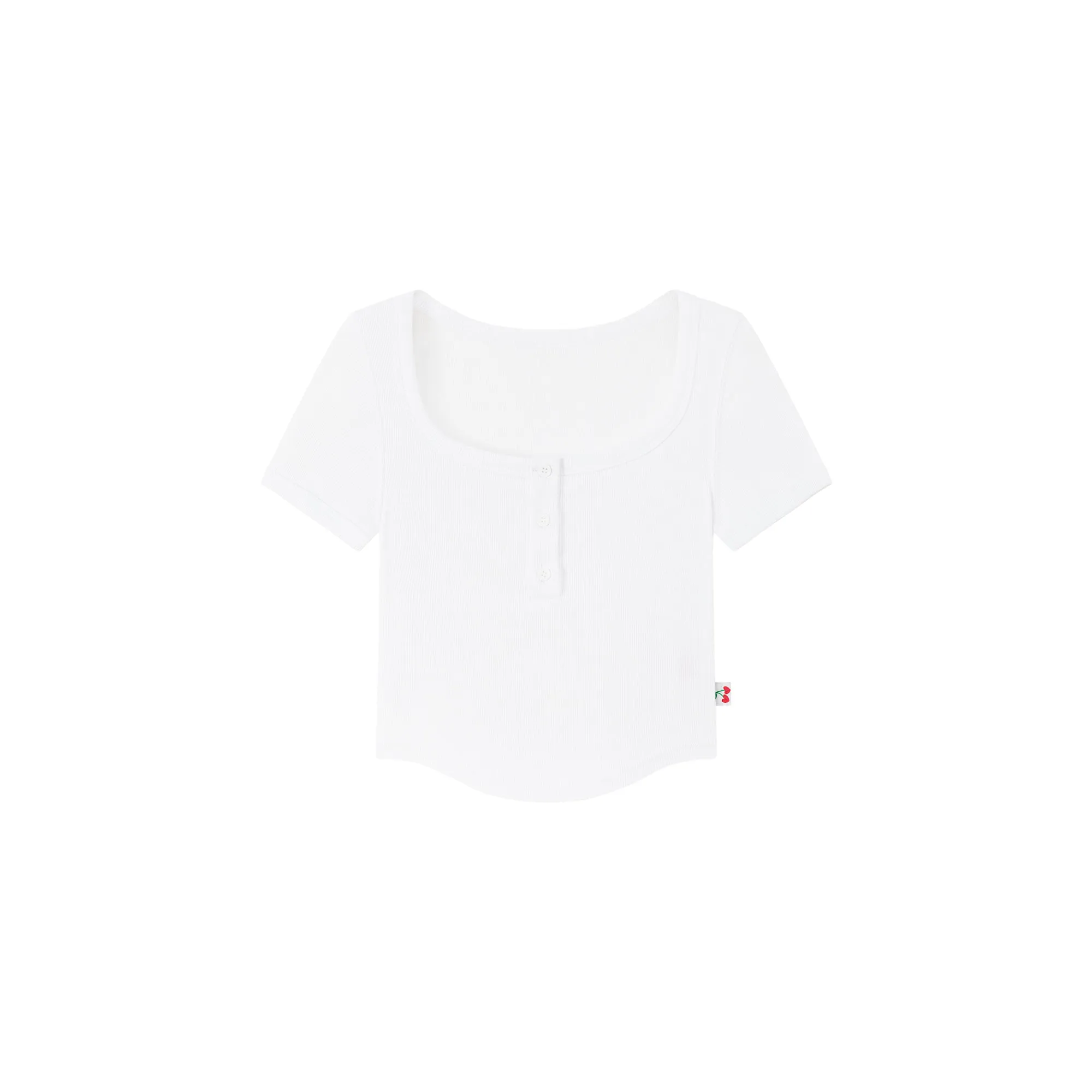 Big U-Neck Cropped T-Shirt