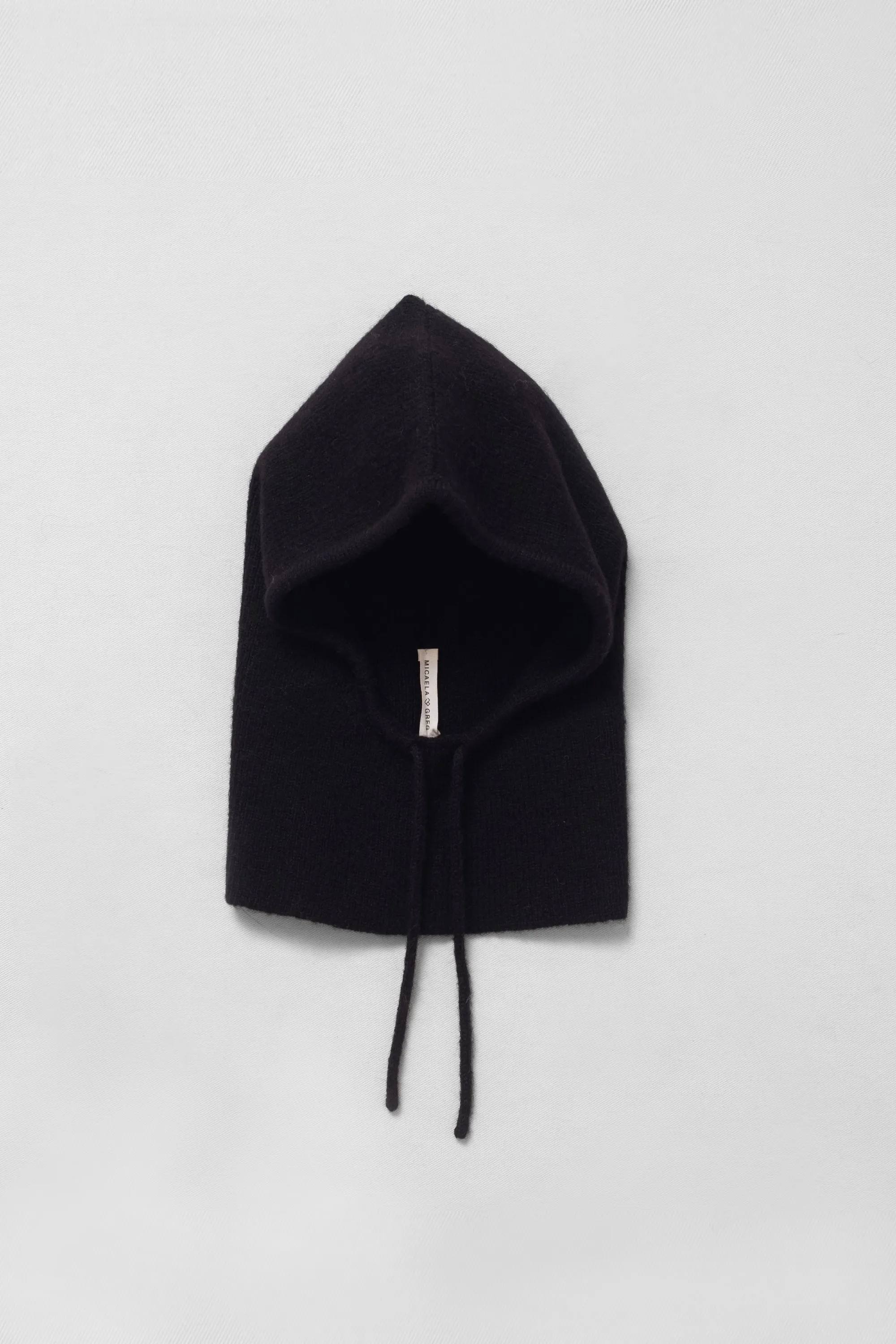 Black Knit Hood