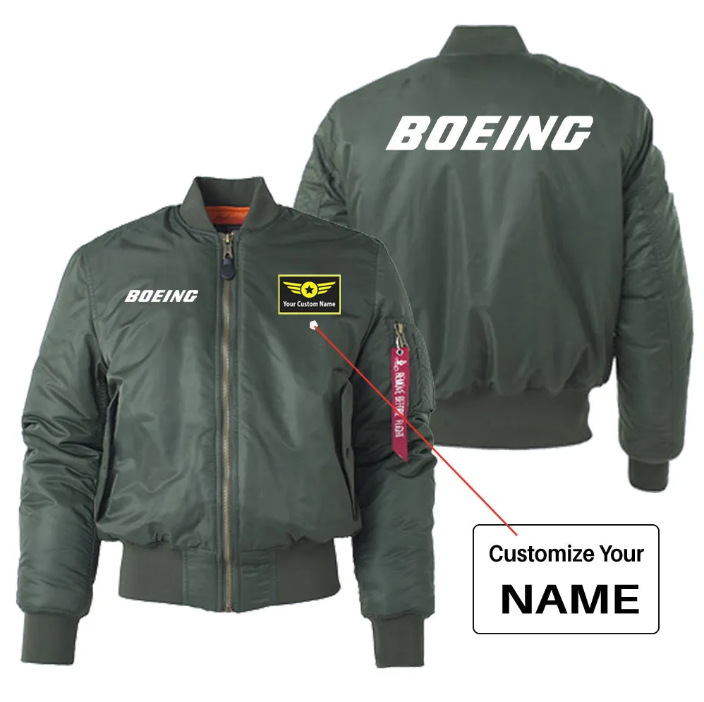 Boeing & Text Designed "Women" Bomber Jackets