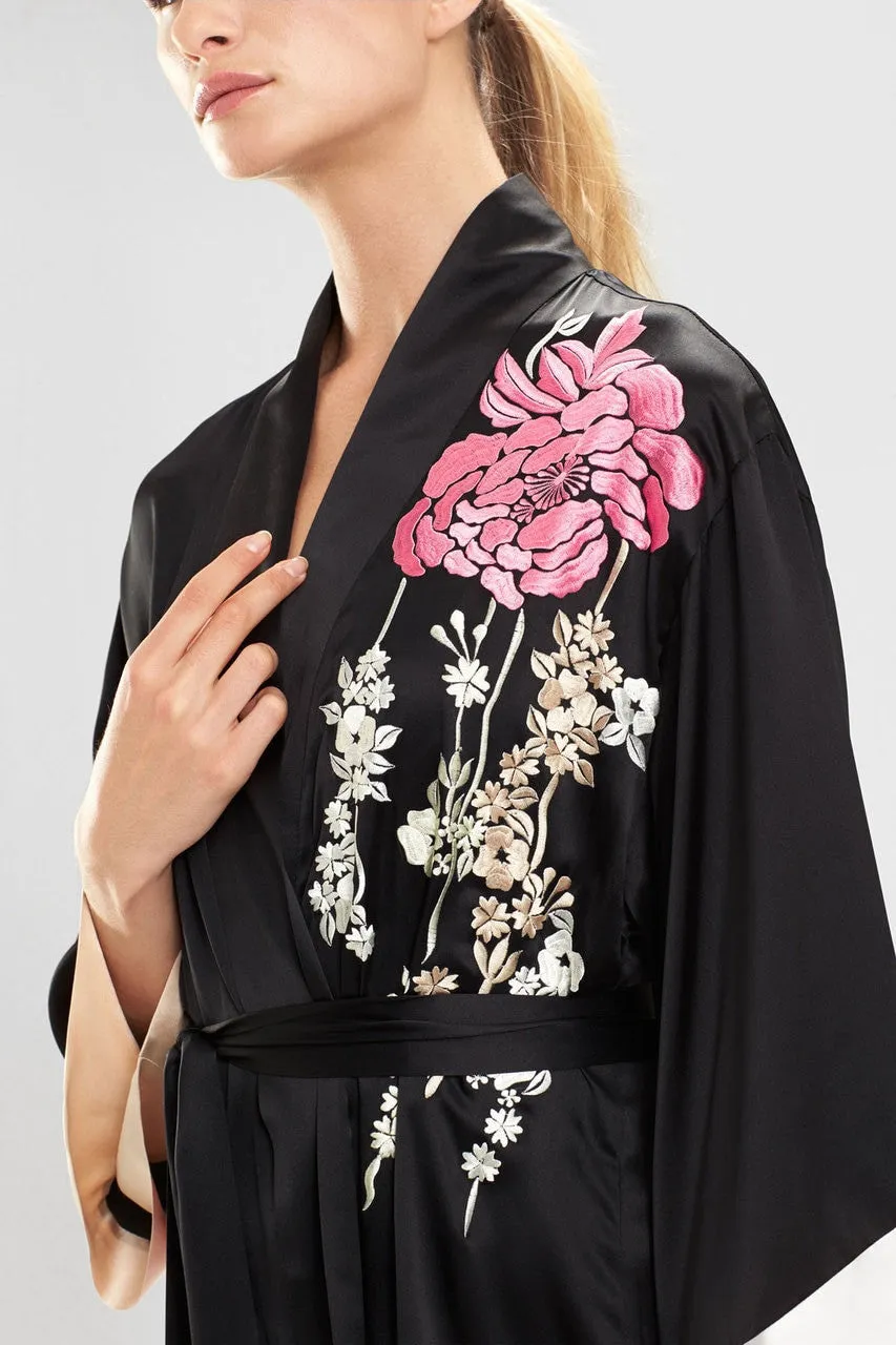 Bold Blossom Embroidered Wrap