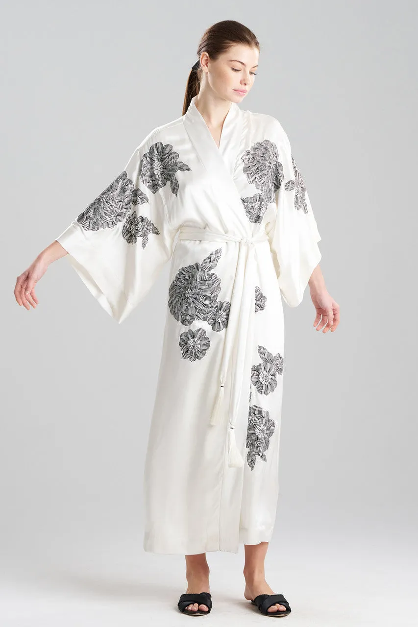 Couture Miyoshi Embroidered Silk Robe