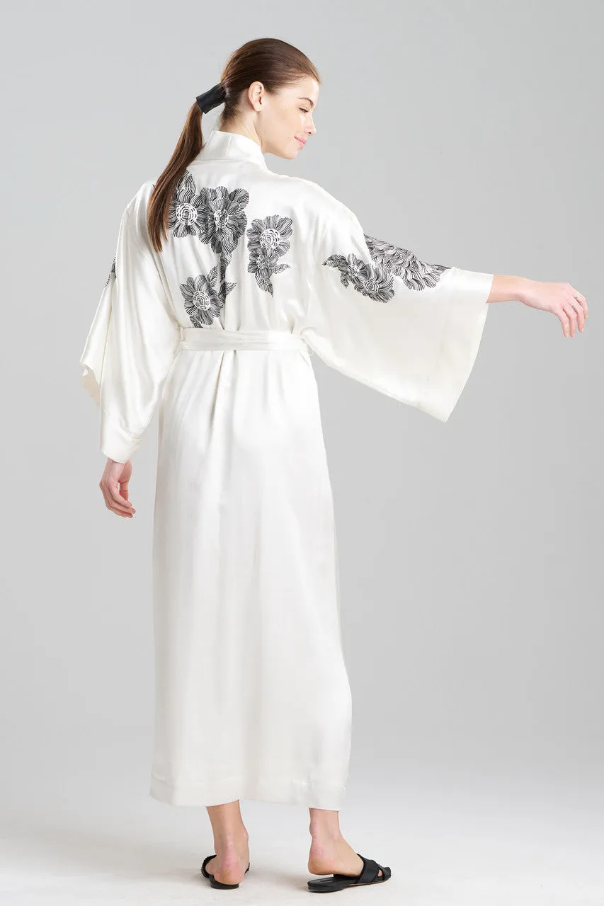 Couture Miyoshi Embroidered Silk Robe