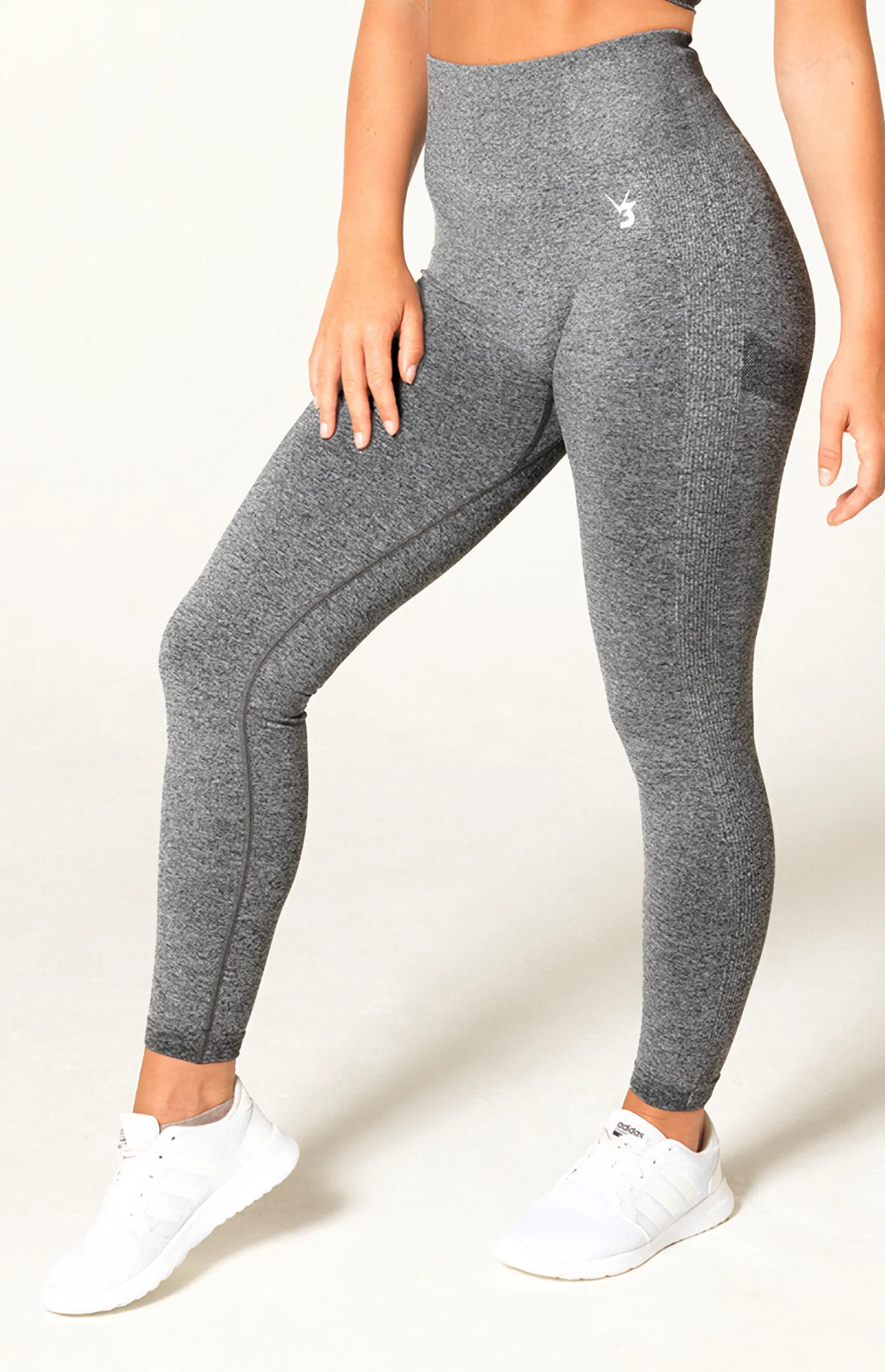 Define Seamless Scrunch Leggings - Dark Grey Marl