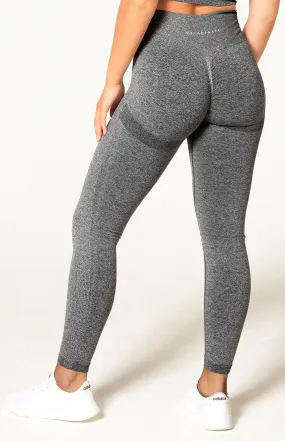 Define Seamless Scrunch Leggings - Dark Grey Marl