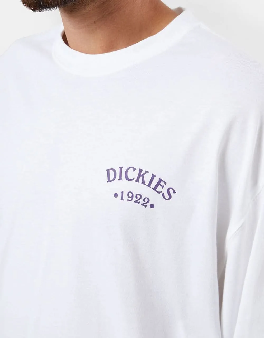 Dickies Garden Plain L/S T-Shirt - White