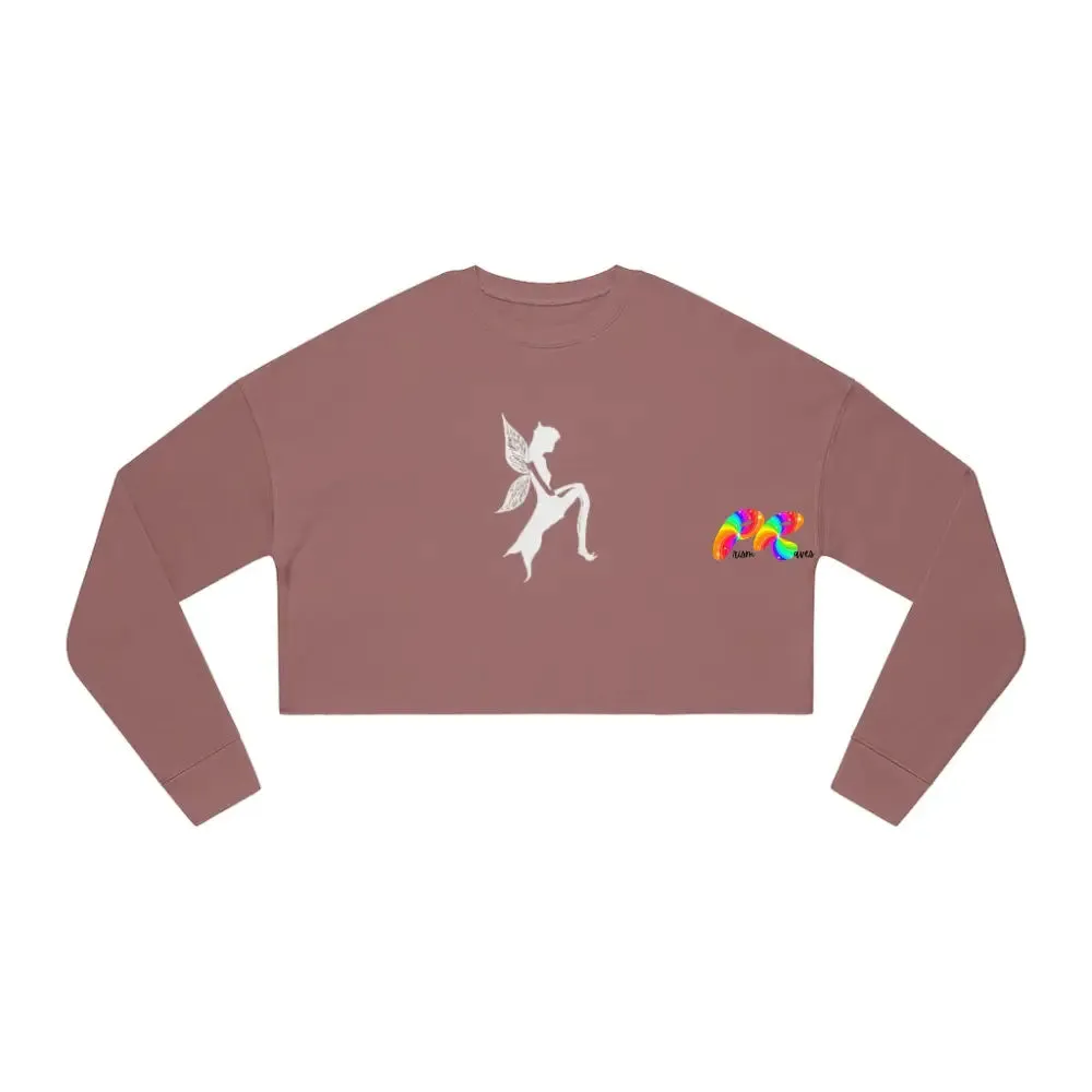 Fairy Silhouette Women's Cropped Sweatshirt