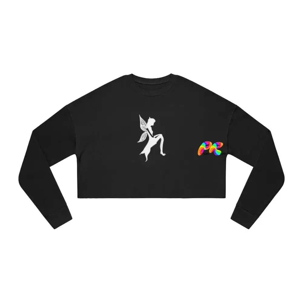 Fairy Silhouette Women's Cropped Sweatshirt