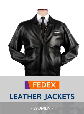 FedEx UNIFORM LEATHER JACKETS WOMEN