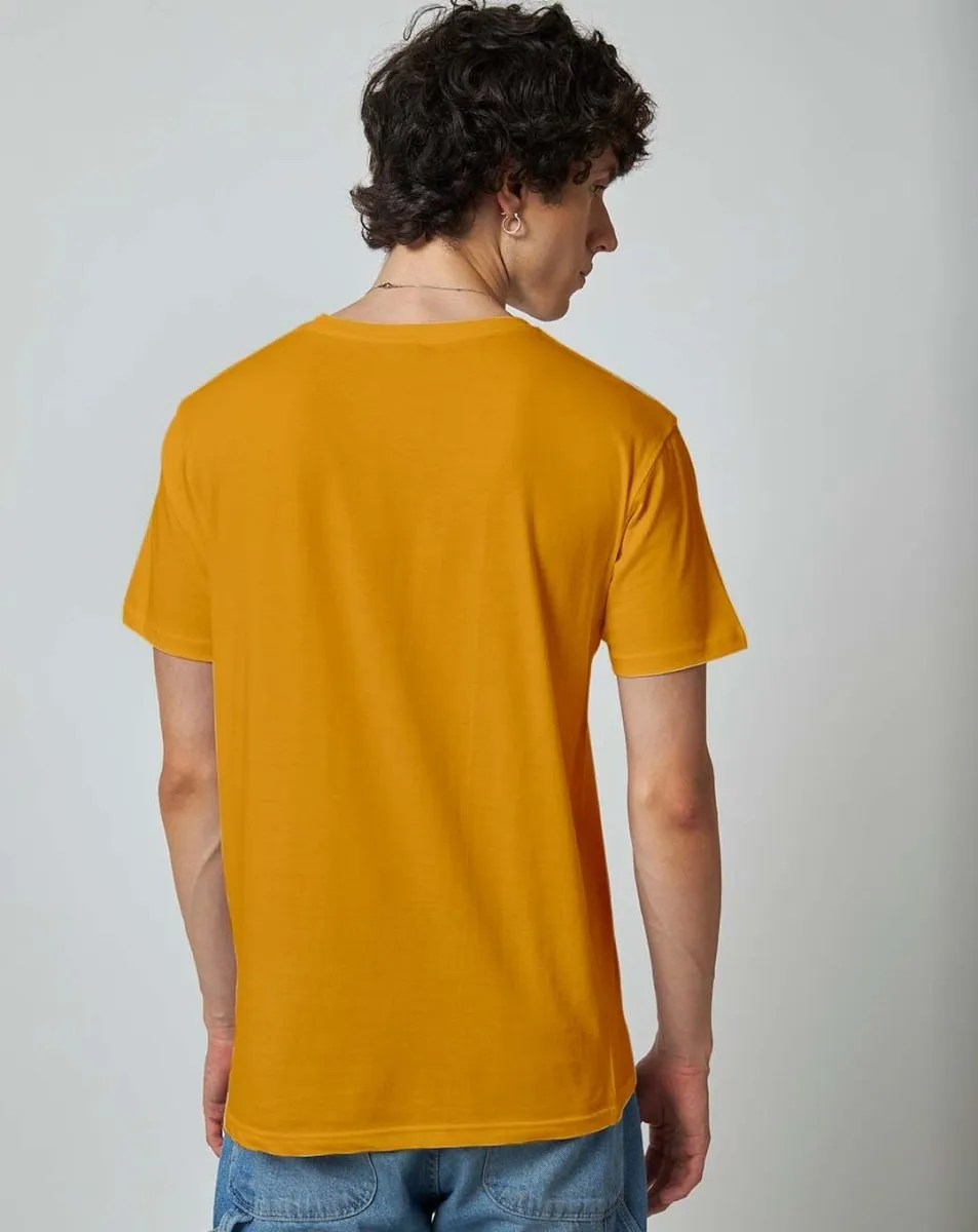 Golden Yellow Plain T-shirt