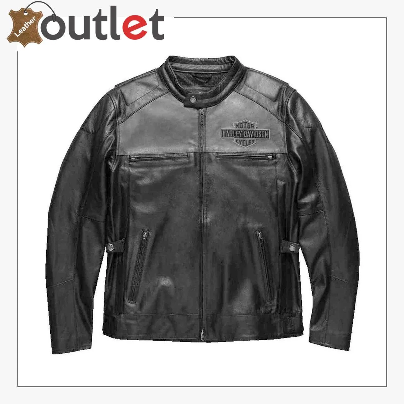 Harley-Davidson Men's Votary Color blocked Leather Jacket