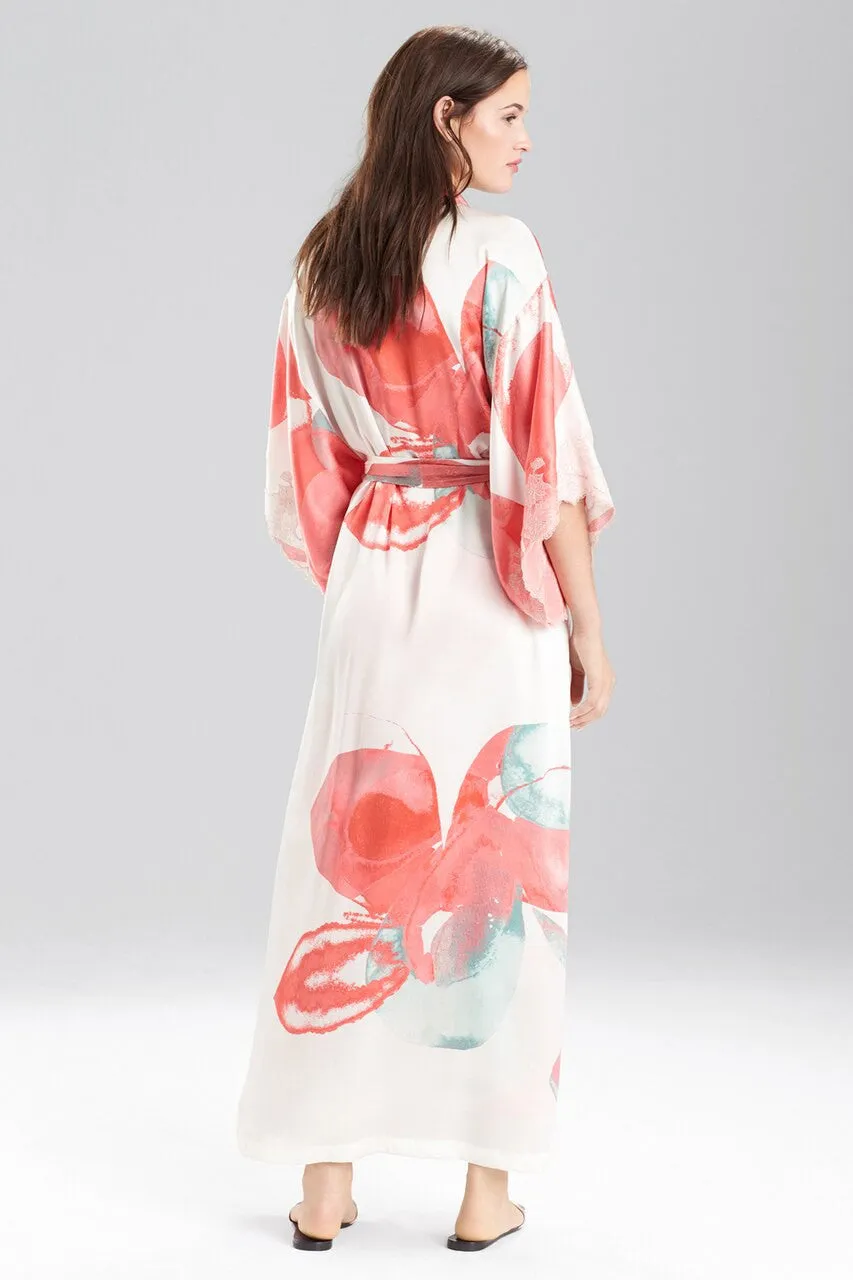 Hibiscus Silk Robe