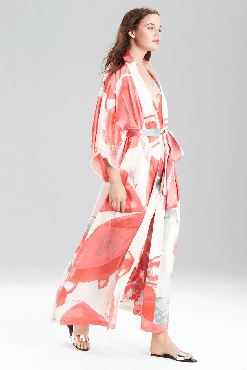 Hibiscus Silk Robe