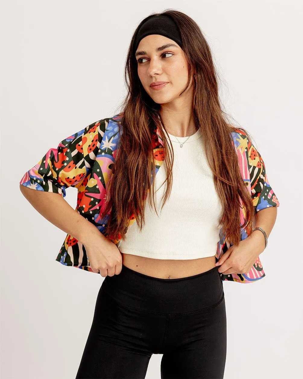 Hued Cropped Shirt