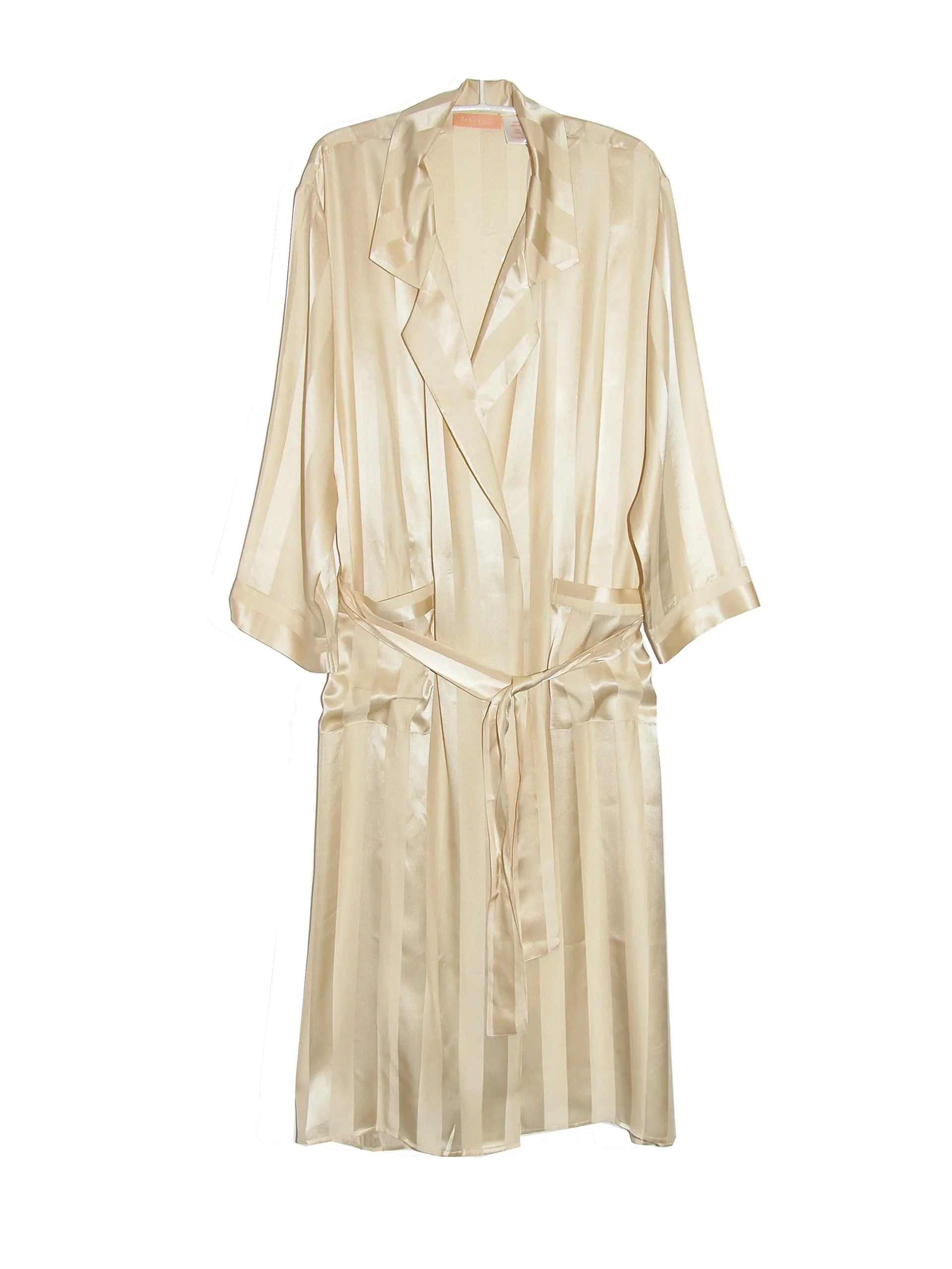 La Cera Long Silk Robe