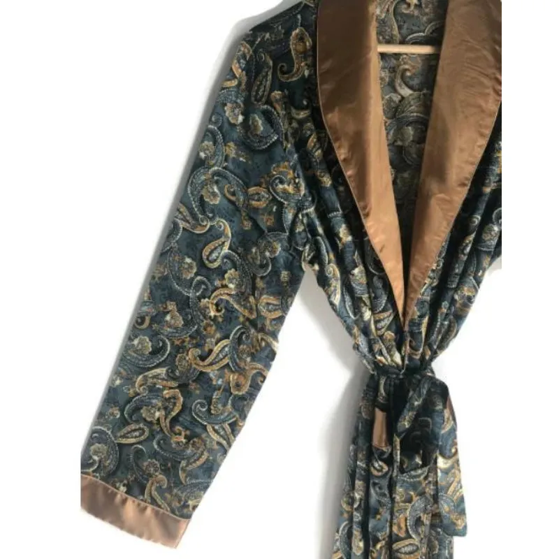 Men Robe Smoking Jacket