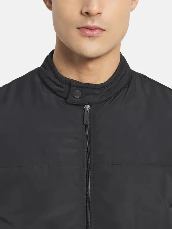 Mettle Men Black Bomber Jacket