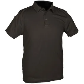 Mil-Tec Tactical Quick Dry Short Sleeve Polo Shirt Black