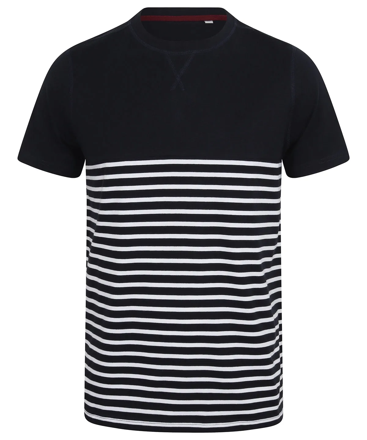 Navy/White - Short-sleeved Breton T