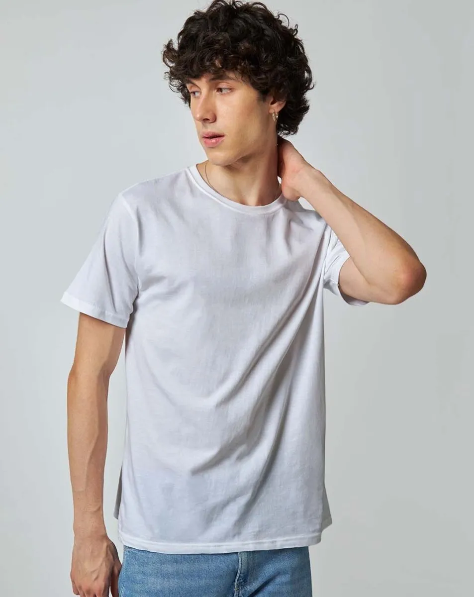 Peaceful White Plain Tshirt - Unisex Comfort Fit