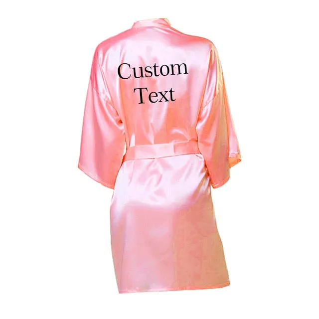 Personalized Bride-Bridesmaids Robes-Wedding Robe-Team Bride Gifts-Bridal Shower