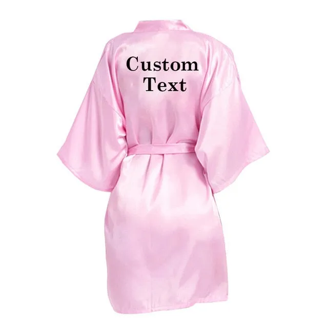 Personalized Bride-Bridesmaids Robes-Wedding Robe-Team Bride Gifts-Bridal Shower