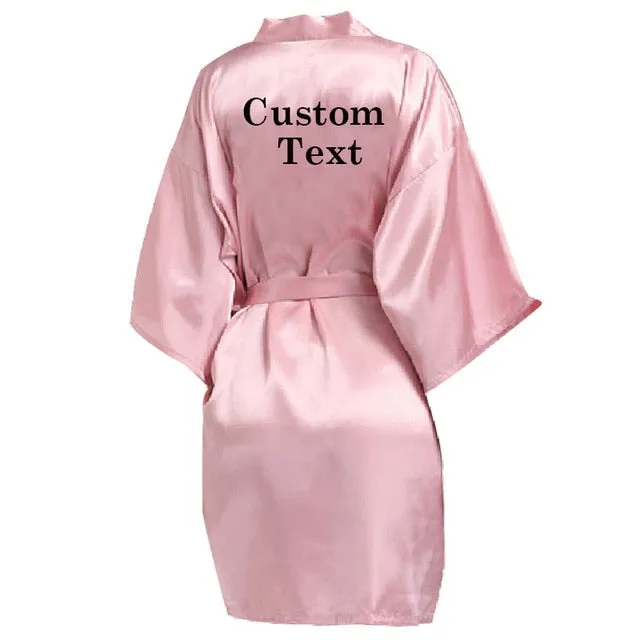 Personalized Bride-Bridesmaids Robes-Wedding Robe-Team Bride Gifts-Bridal Shower