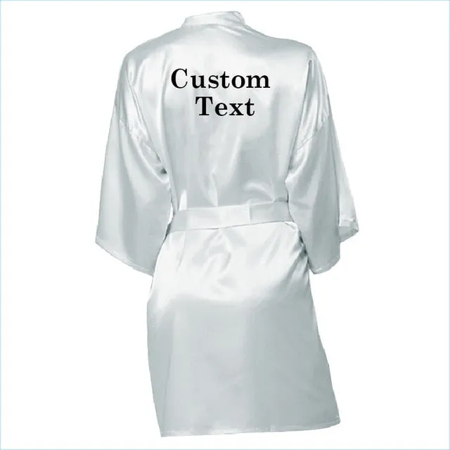 Personalized Bride-Bridesmaids Robes-Wedding Robe-Team Bride Gifts-Bridal Shower