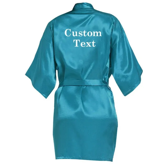 Personalized Bride-Bridesmaids Robes-Wedding Robe-Team Bride Gifts-Bridal Shower