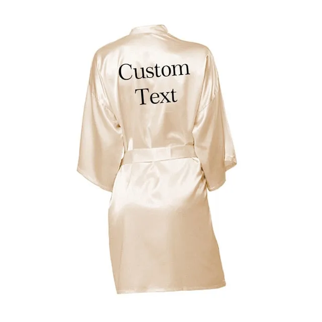 Personalized Bride-Bridesmaids Robes-Wedding Robe-Team Bride Gifts-Bridal Shower