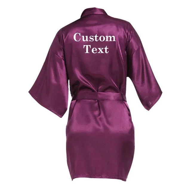 Personalized Bride-Bridesmaids Robes-Wedding Robe-Team Bride Gifts-Bridal Shower