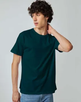 Petrol Blue Plain T-shirt