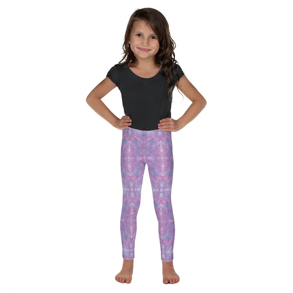 Pink Kaleidoscope Kid's Leggings, Toddler, Girls and Boys Matching Family Outfits