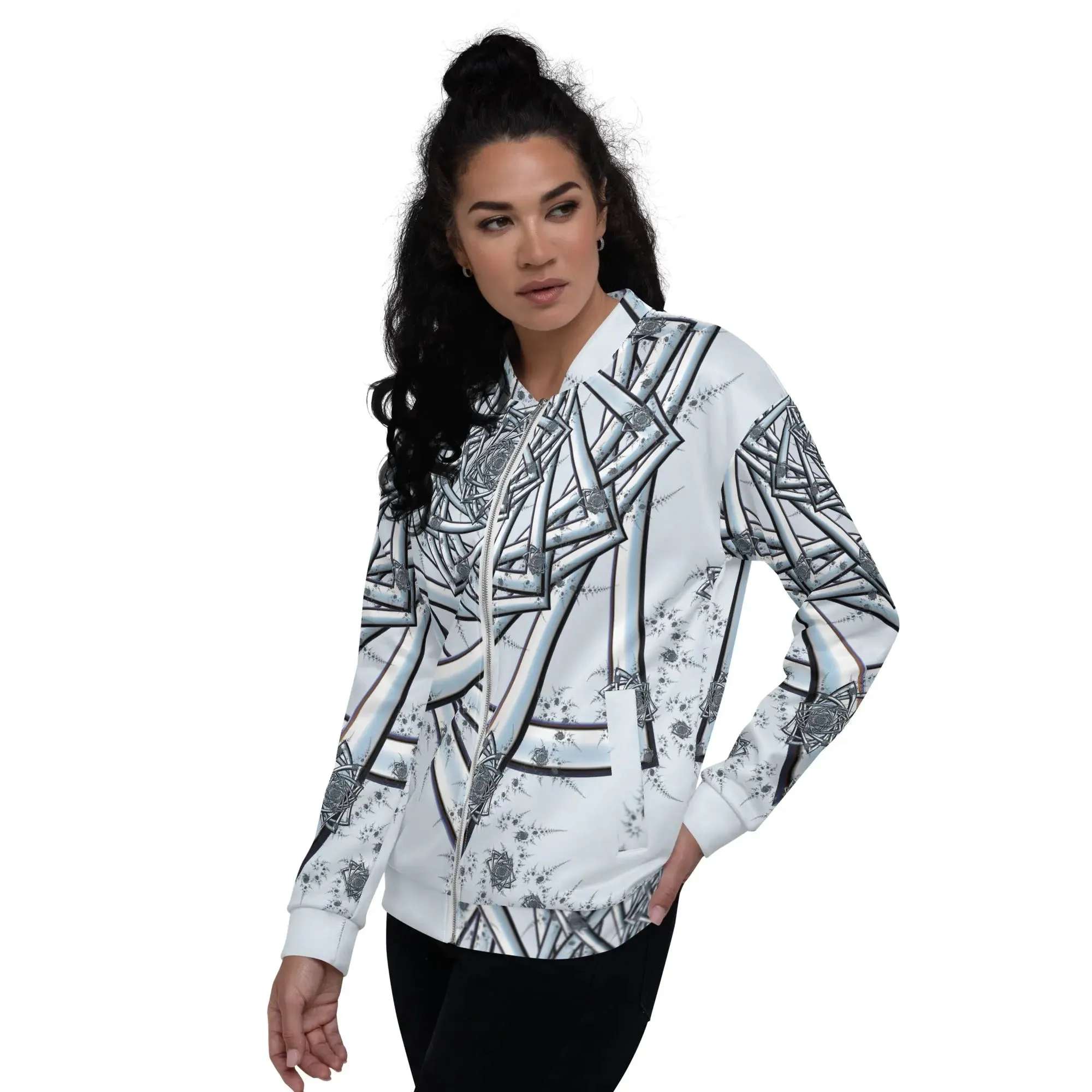 "Topological Rose" Collection - All Over Print Unisex Bomber Jacket