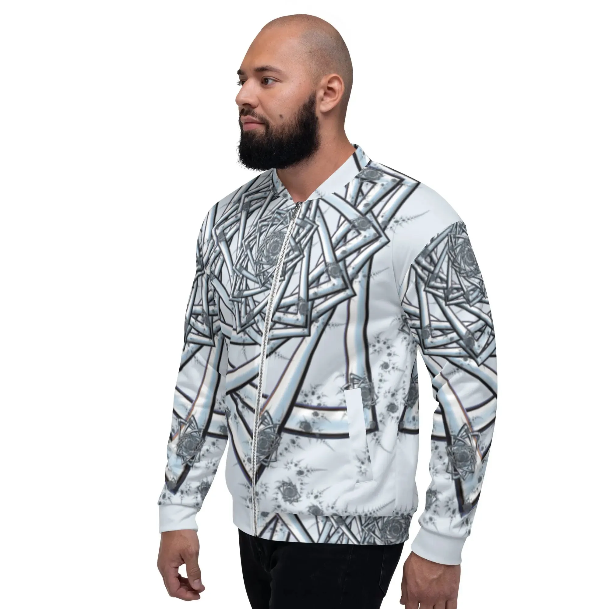 "Topological Rose" Collection - All Over Print Unisex Bomber Jacket