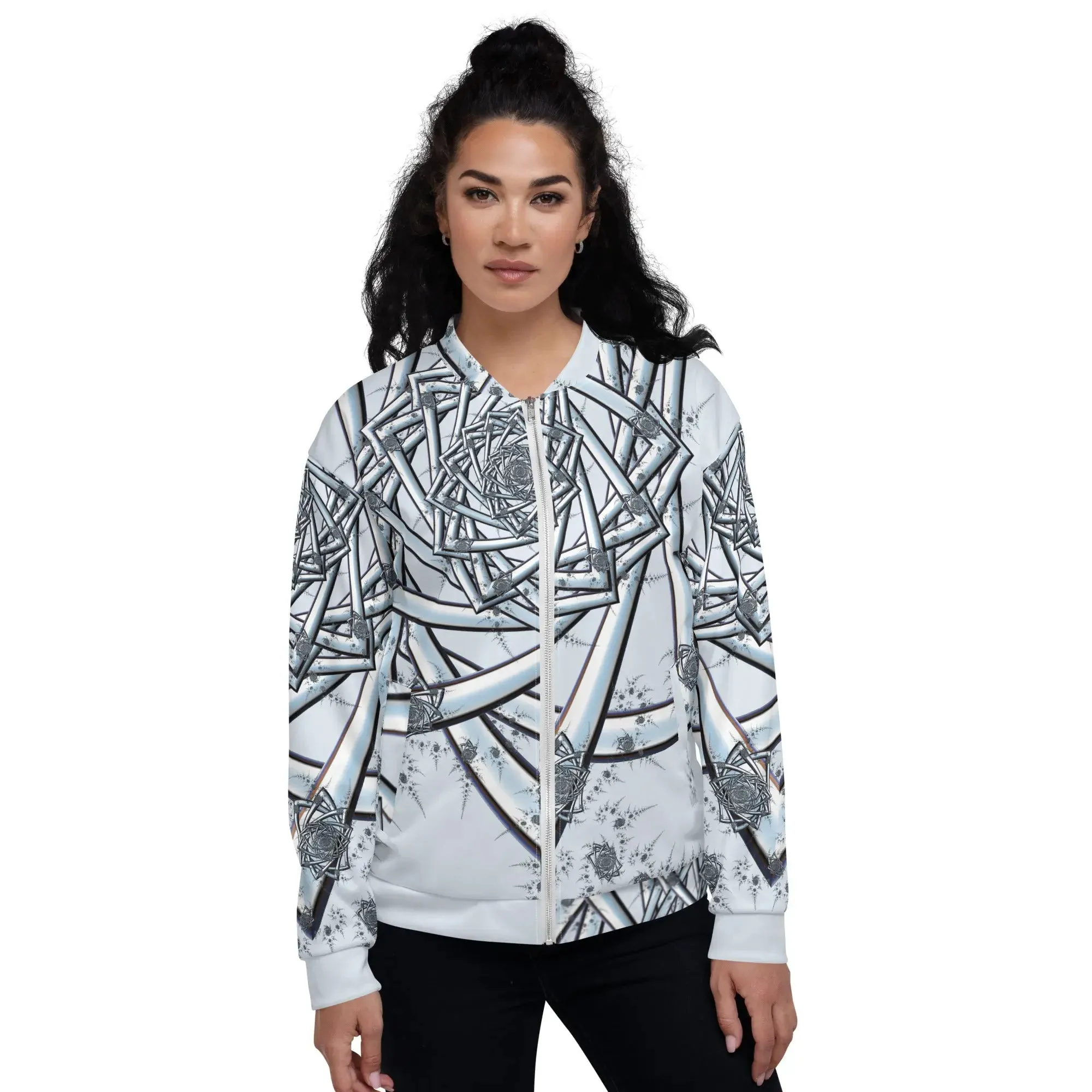 "Topological Rose" Collection - All Over Print Unisex Bomber Jacket