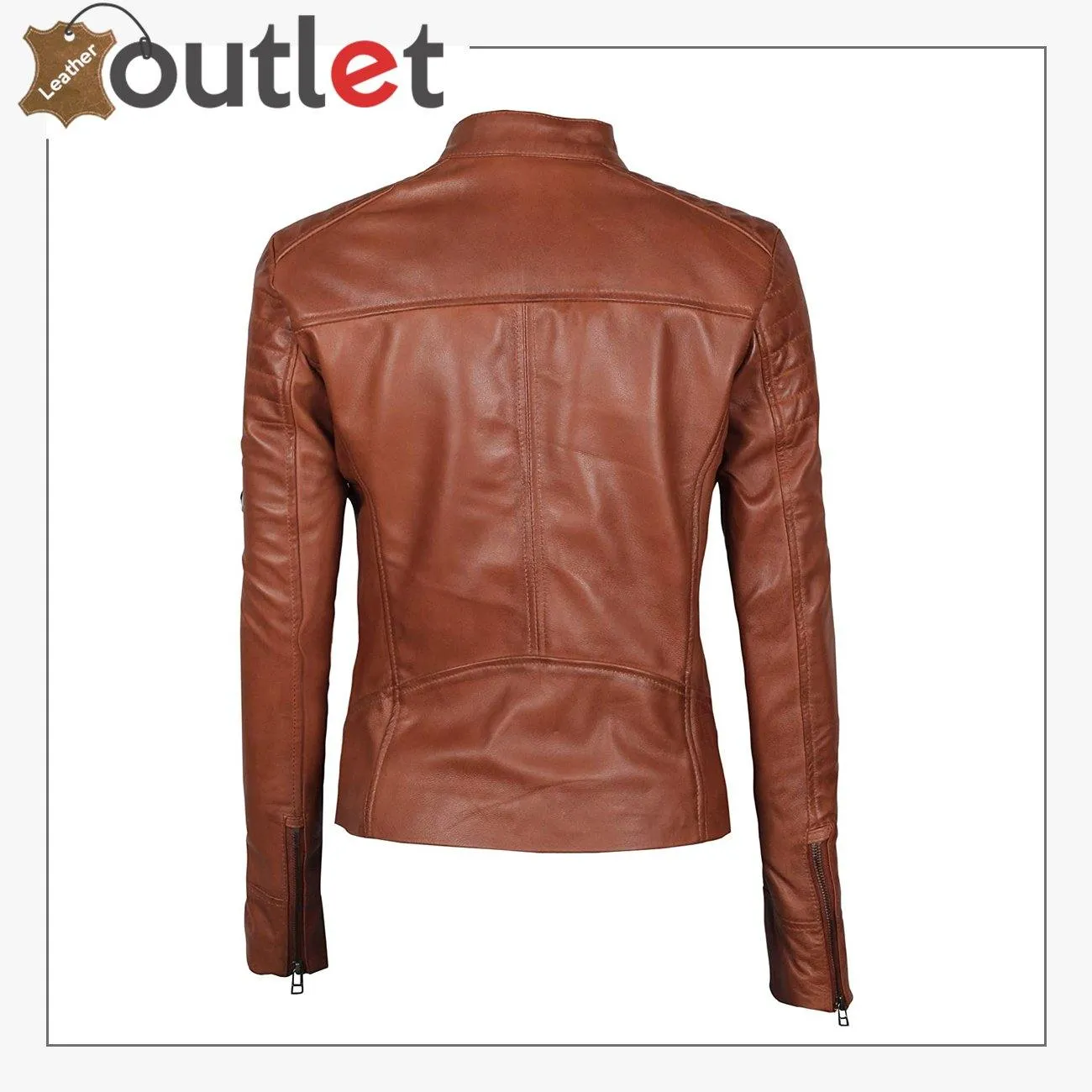 Real Lambskin Leather Jackets for Women