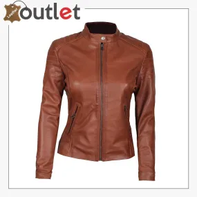 Real Lambskin Leather Jackets for Women