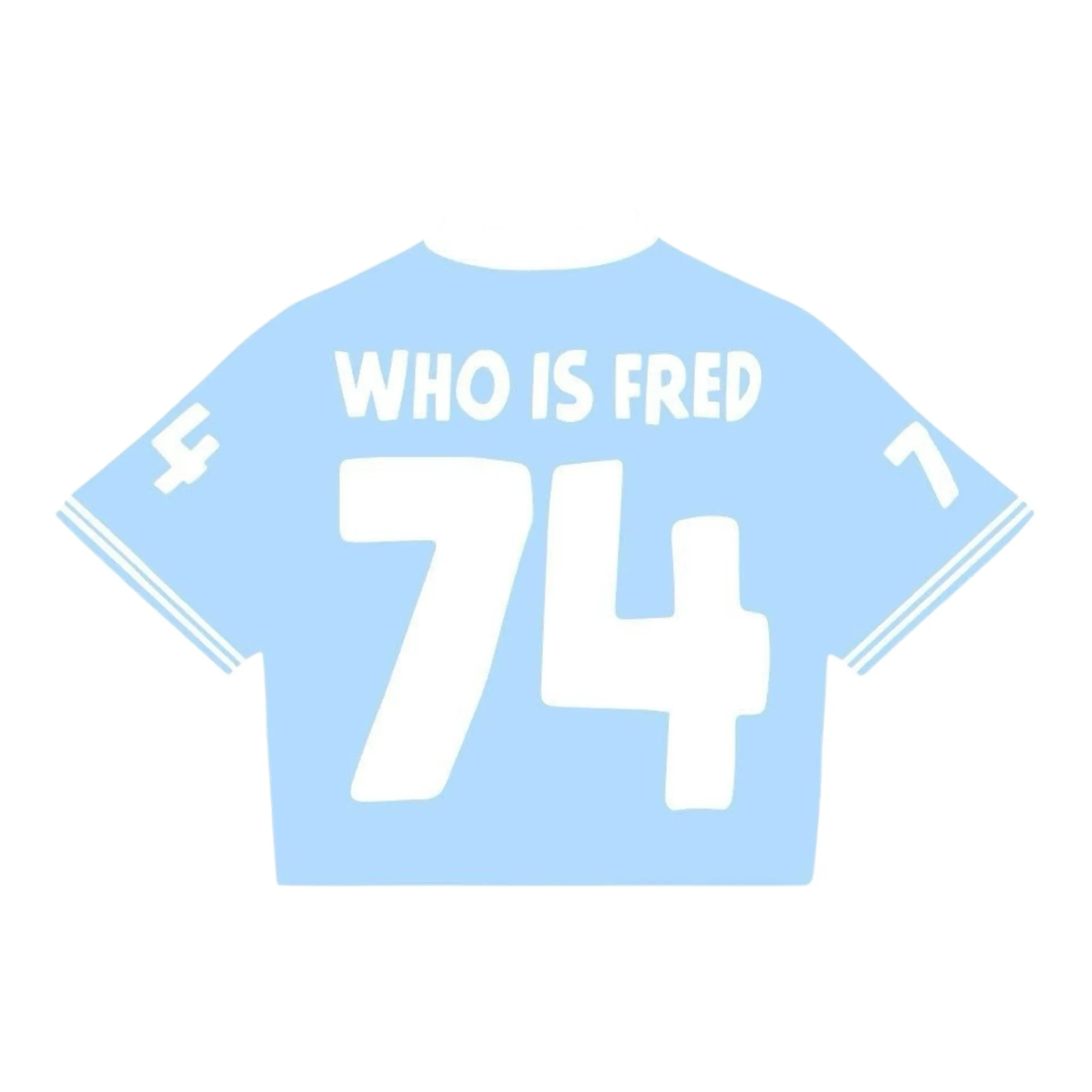 RED LETTERS: Who Is Fred Cropped Jersey