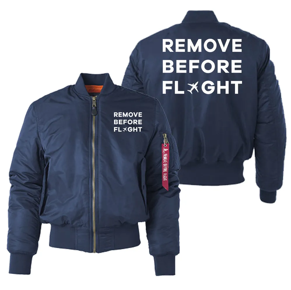 Remove Before Flight Designed "Women" Bomber Jackets