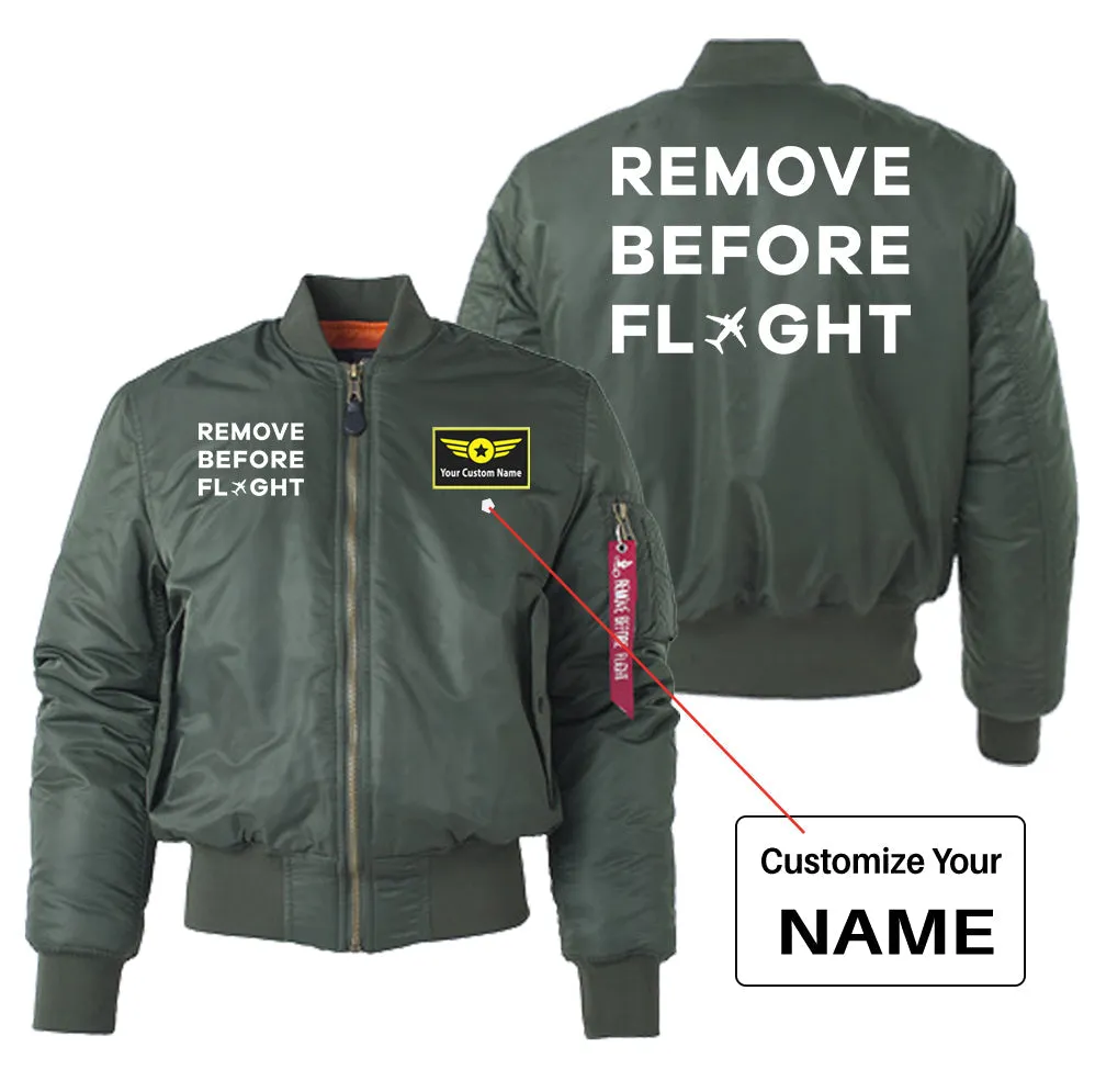 Remove Before Flight Designed "Women" Bomber Jackets