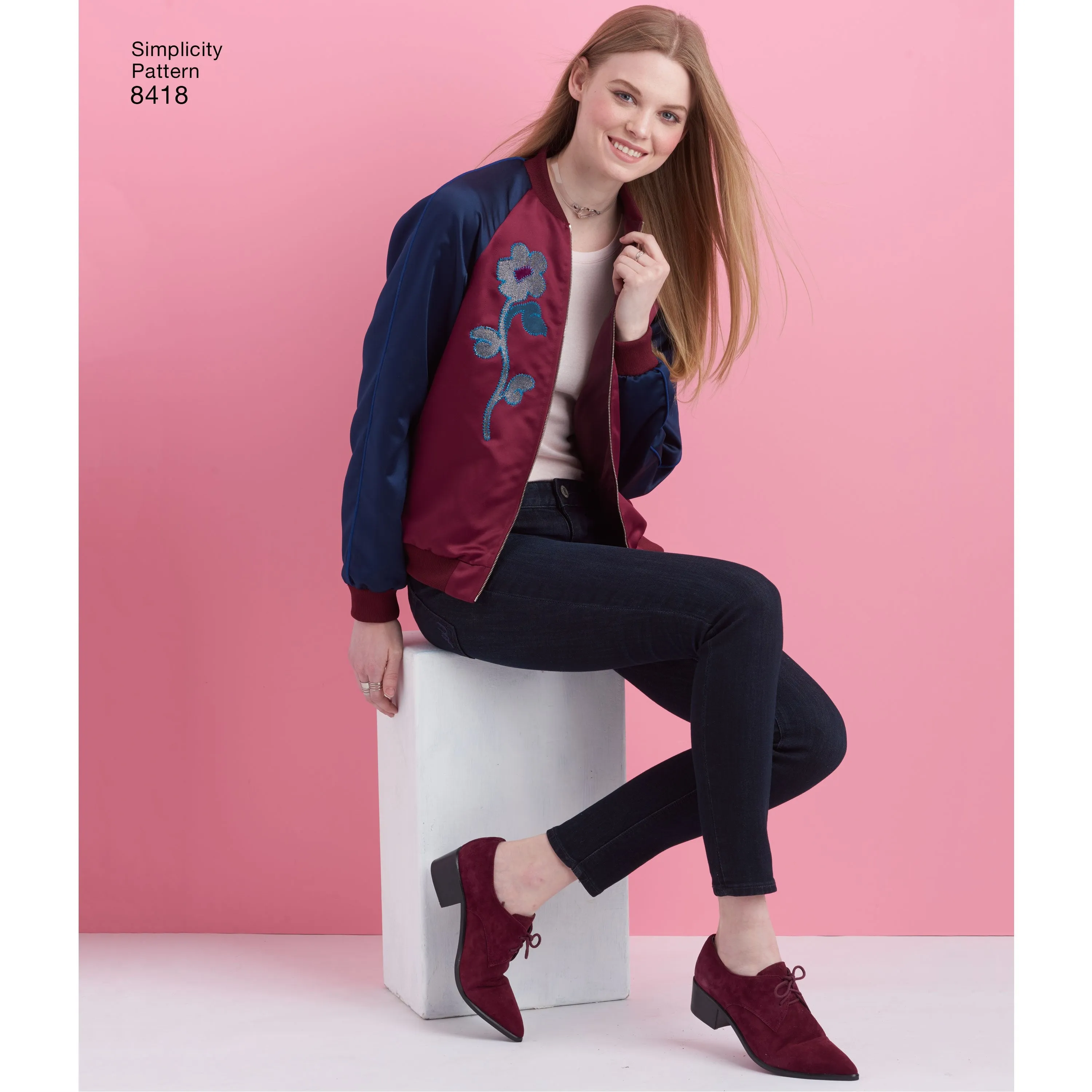 Simplicity Pattern 8418 misses lined bomber jacket