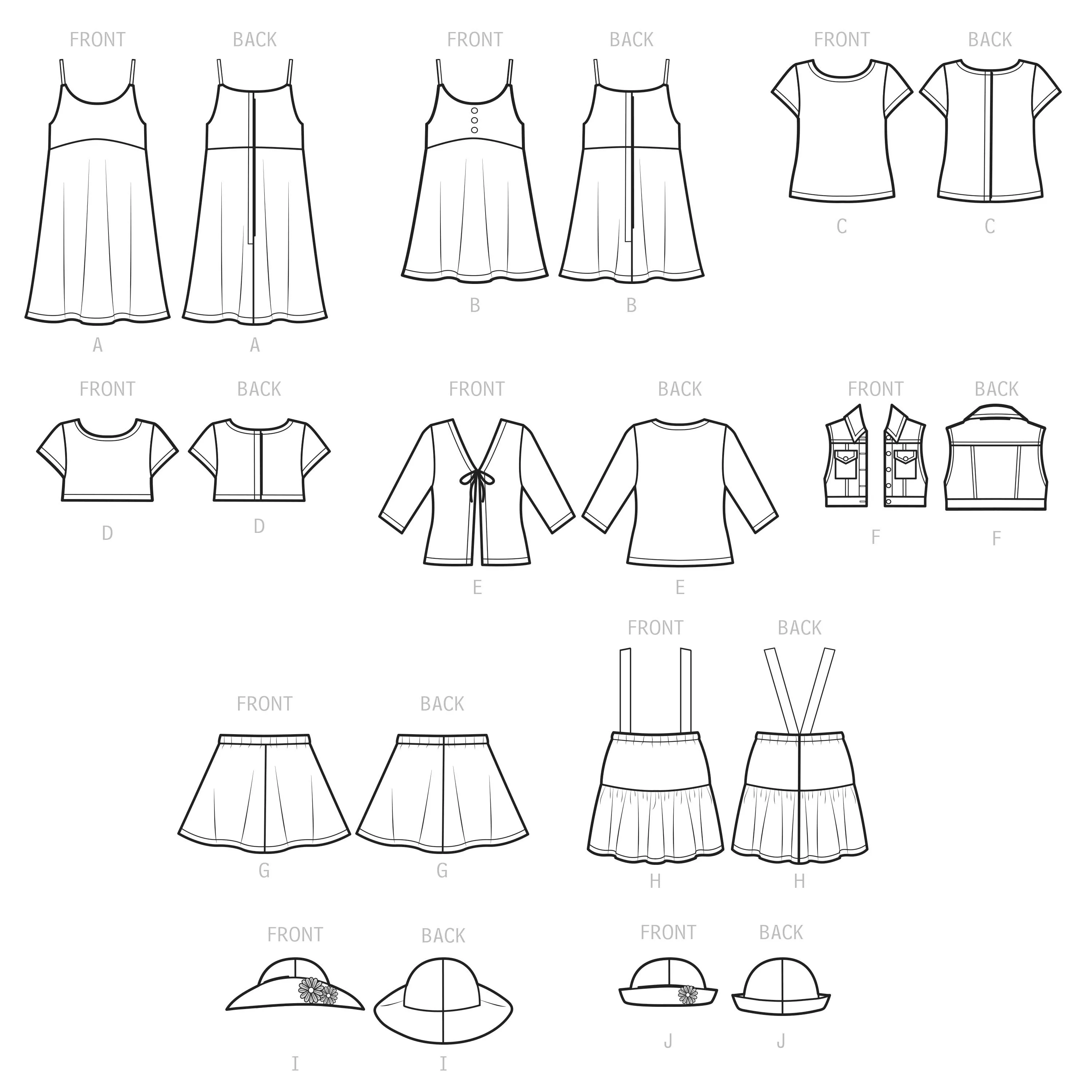 Simplicity Sewing Pattern S9566 18" DOLL CLOTHES